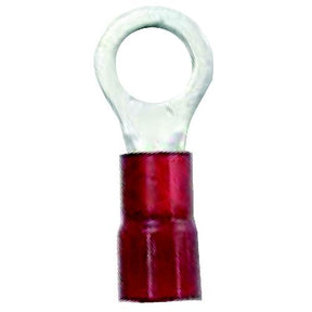 Ancor 230205 Marine Grade Nylon Insulated Ring Terminals, 5/16″ Fastener, 22-18 Wire, Red, 5/Pk, Pack of 10