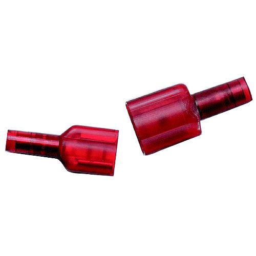 Ancor 211408 Marine Grade Fully Insulated Nylon Disconnect, Female, 22-18 Wire, Red, 25/Pk, Pack of 20