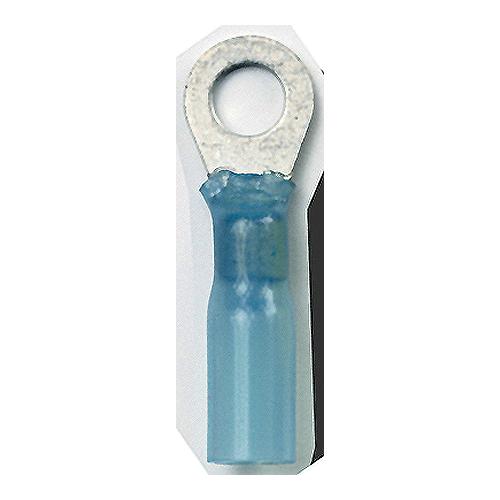 Ancor 311599 Marine Grade Heat Shrink Ring Terminals, 5/16″ Fastener, 16-14 Wire, Blue, 100/Pk