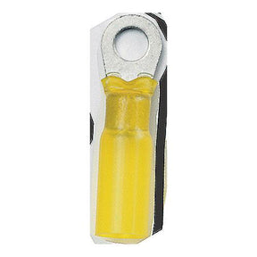 Ancor 312425 Marine Grade Heat Shrink Ring Terminals, 1/4″ Fastener, 12-10 Wire, Yellow, 25/Pk, Pack of 14