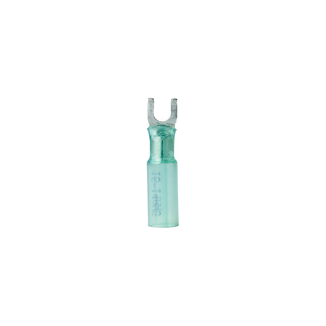 Ancor 314225 Marine Grade Heat Shrink Spade Terminal, #8 Fastener, 16-14 Wire, Blue, 25/Pk