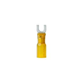 Ancor 315203 Marine Grade Heat Shrink Spade Terminal, #8 Fastener, 12-10 Wire, Yellow, 3/Pk, Pack of 10