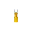Ancor 315203 Marine Grade Heat Shrink Spade Terminal, #8 Fastener, 12-10 Wire, Yellow, 3/Pk