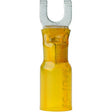 Ancor 315303 Marine Grade Heat Shrink Spade Terminal, #10 Fastener, 12-10 Wire, Yellow, 3/Pk