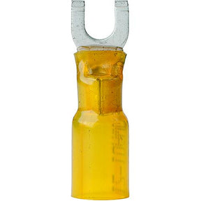 Ancor 315303 Marine Grade Heat Shrink Spade Terminal, #10 Fastener, 12-10 Wire, Yellow, 3/Pk