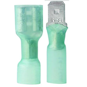 Ancor 317825 Marine Grade Heat Shrink Disconnects, 16-14 Female, Blue, 25/pk