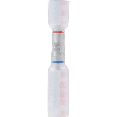 Ancor 320125 Heat Shrink Step-Down/Multi Wire Butt Connectors, Clear w/Red Dashes, 25/Pk