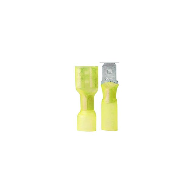Ancor 320803 Marine Grade Heat Shrink Disconnects, 12-10 Female, Yellow, 3/pk