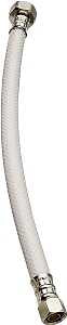 Plumb Pak EZ Series PP23862 Sink Supply Tube, 3/8 in Inlet, Compression Inlet, 1/2 in Outlet, FIP Outlet, Vinyl Tubing