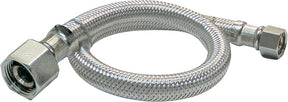 Plumb Pak EZ Series PP23803 Sink Supply Tube, 3/8 in Inlet, Compression Inlet, 1/2 in Outlet, FIP Outlet, 20 in L