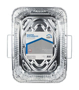 Home Plus Durable Foil 11-7/8 in. W X 16-5/8 in. L Roaster with Handles Silver 1 pc, Pack of 12
