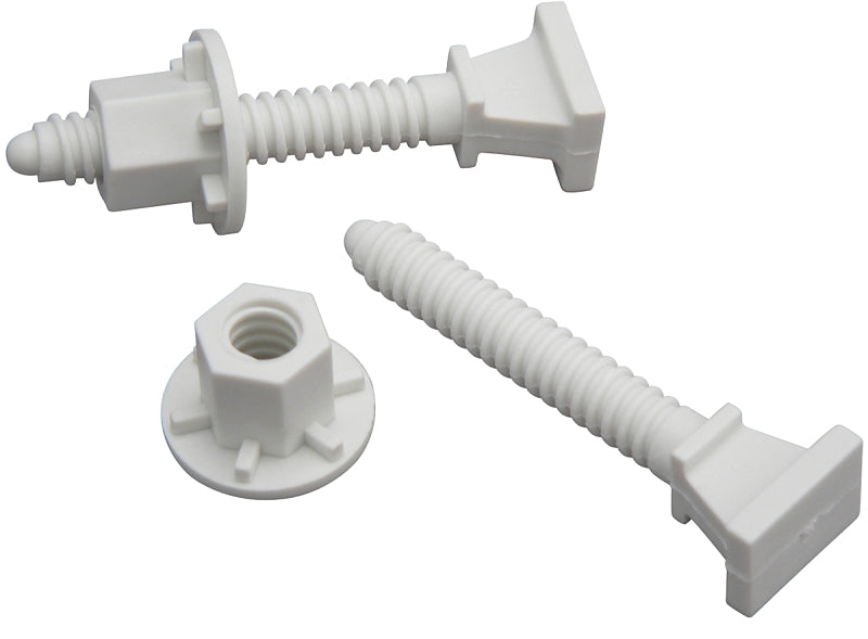 Plumb Pak PP23519 Bolt Set, 5/16 x 2-3/8 in Dimensions, Plastic