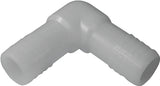 Boshart UNE-07 Pipe Elbow, 3/4 in, Insert, 90 deg Angle, Nylon
