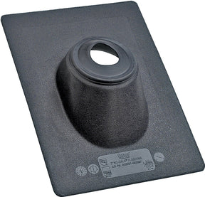 Hercules No-Calk Series 11891 Roof Flashing, 16 in OAL, 12 in OAW, 4 in Pipe, Thermoplastic