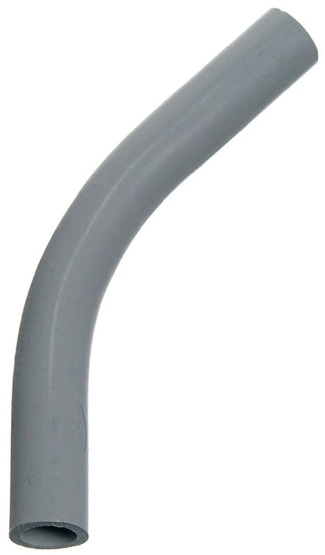 Carlon UA7ADR-CAR Elbow, 1/2 in Trade Size, 45 deg Angle, SCH 80 Schedule Rating, PVC, Plain End, Gray