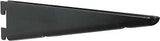 Knape & Vogt 182 Series 182 BLK 10.5 Shelf Bracket, 11.2 in L, Steel, Black, Pack of 10