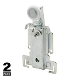 Prime-Line N 6550 Roller Assembly, 7/8 in Dia Roller, 1/4 in W Roller, Nylon/Steel, Silver, 1-Roller, 40 lb
