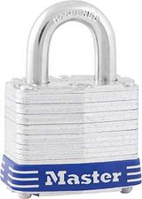 Master Lock 1D Padlock, Keyed Different Key, 5/16 in Dia Shackle, 15/16 in H Shackle, Steel Shackle, Steel Body