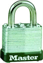 Master Lock 105D Padlock, Keyed Different Key, 3/16 in Dia Shackle, 1/2 in H Shackle, Steel Shackle, Steel Body