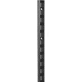 Knape & Vogt 82 BLK 39 Series Shelf Standard, Black, 450 lb, 14 ga Thick Material, 1-1/16 in W, 39 in H, Steel, Pack of 10
