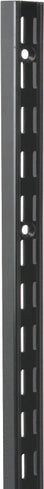 Knape & Vogt 82 Series 82 BLK 39 Shelf Standard, 450 lb, 14 ga Thick Material, 1-1/16 in W, 39 in H, Steel, Pack of 10