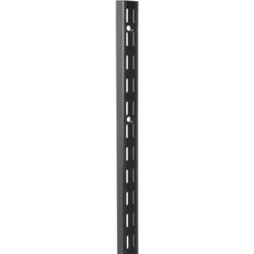 Knape & Vogt 82 BLK 39 Series Shelf Standard, Black, 450 lb, 14 ga Thick Material, 1-1/16 in W, 39 in H, Steel, Pack of 10