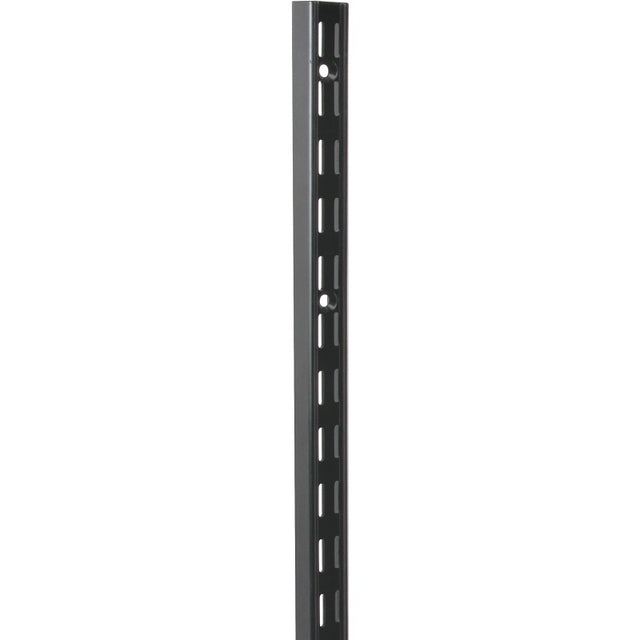 Knape & Vogt 82 BLK 39 Series Shelf Standard, Black, 450 lb, 14 ga Thick Material, 1-1/16 in W, 39 in H, Steel, Pack of 10