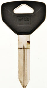 Hy-Ko 12005Y157 Key Blank, Brass, Nickel, For: Chrysler, Dodge, Eagle, Jeep, Plymouth Vehicles, Pack of 5