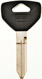 Hy-Ko 12005Y157 Key Blank, Brass, Nickel, For: Chrysler, Dodge, Eagle, Jeep, Plymouth Vehicles, Pack of 5
