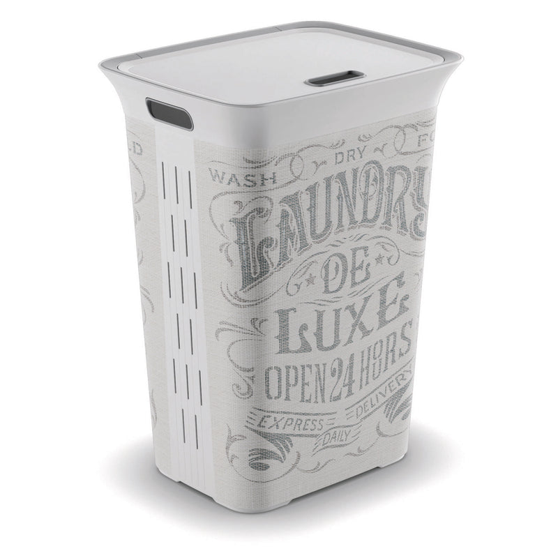 KIS White Plastic Clothes Hamper, Pack of 4