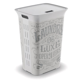 KIS White Plastic Clothes Hamper, Pack of 4