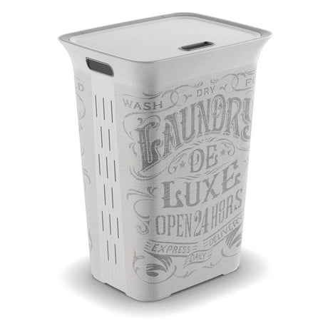 KIS White Plastic Clothes Hamper, Pack of 4