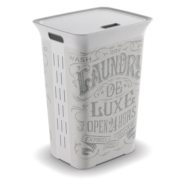 KIS White Plastic Clothes Hamper, Pack of 4