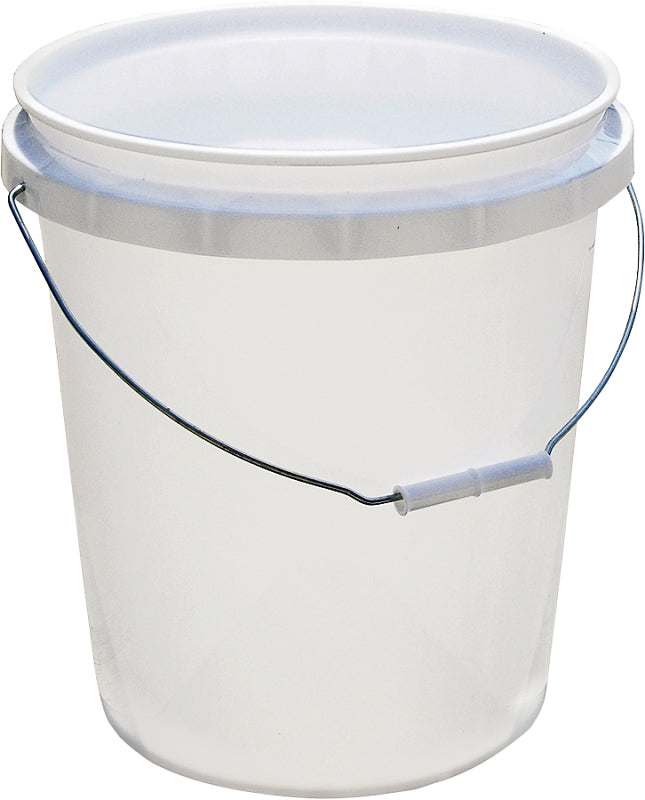 ENCORE Plastics 50640 Paint Pail, 5 gal Capacity, HDPE, White