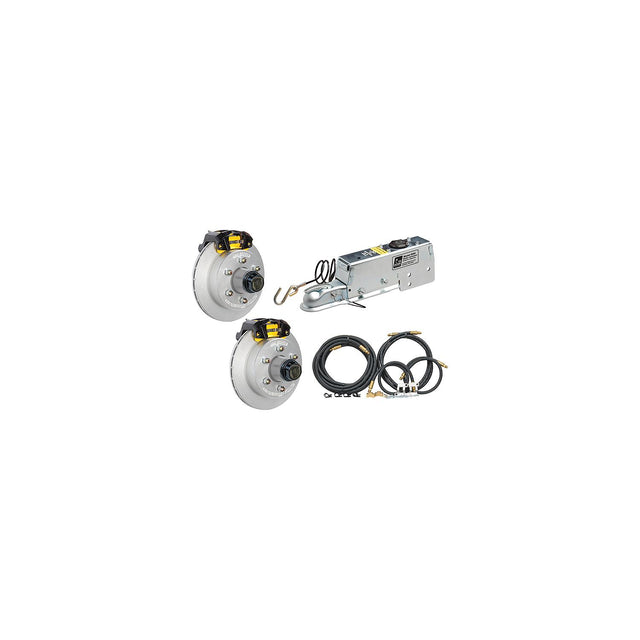 Dexter 12" Eliminator Vented Disc Brakes W/Vortex Hubs - Complete Kit, 6 Studs