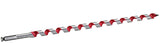 Milwaukee 48-13-5750 Ship Auger Bit, 3/4 in Dia, 18 in OAL, Spiral Flute, 7/16 in Dia Shank, Hex Shank