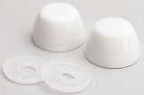 Fluidmaster 7115 Bowl Bolt Cap, Plastic, White