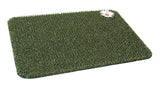GrassWorx Clean Machine 18 in. W X 24 in. L Green Daisy Astroturf Door Mat