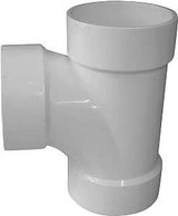 Canplas 192156 DWV Sanitary Pipe Tee, 6 in, Hub, PVC, White