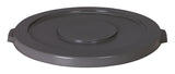 Continental Commercial Huskee 4445GY Receptacle Lid, 44 gal, Plastic, Gray, For: Huskee 4442, 4443 and 4444 Receptacles
