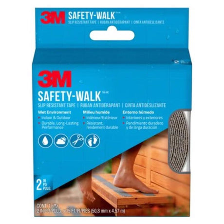 3M Safety-Walk Gray Anti-Slip Tape 4 in. W X 60 ft. L 1 pk