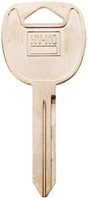 Hy-Ko 11010B102 Key Blank, Brass, Nickel, For: Automobiles, Many General Motors Vehicles, Pack of 10