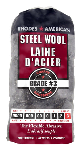 Homax 10121158 Steel Wool, #3 Grit, Coarse, Gray