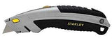 STANLEY INSTANTCHANGE 10-788 Utility Knife, 2-7/16 in L Blade, 3 in W Blade, Carbon Steel Blade, Ergonomic Handle