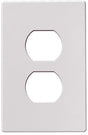 Eaton Wiring Devices PJS8W Series Wallplate, Mid-Size, Screwless, 4-1/2 in L, 2-3/4 in W, 1-Gang, Polycarbonate, White