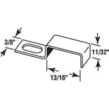 Make-2-Fit PL 7971 Screen Stretch Clip with Screw, Aluminum, Mill, For: 5/16 x 3/4 in Screen Frame
