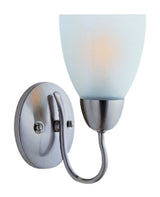 Boston Harbor A2242-73L Single Light Vanity Fixture, 60 W, 120 V, A19 or CFL, Steel, Brushed Nickel