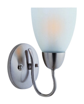 Boston Harbor A2242-73L Single Light Vanity Fixture, 60 W, 120 V, A19 or CFL, Steel, Brushed Nickel