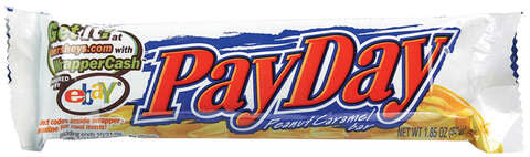 PayDay Peanut and Caramel Candy Bar 1.85 oz, Pack of 24