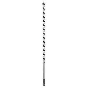 Irwin 3043005 Auger Drill Bit, 1/2 in Dia, 17 in OAL, Twist Flute, 1-Flute, 3/8 in Dia Shank, Quick-Change Impact Shank